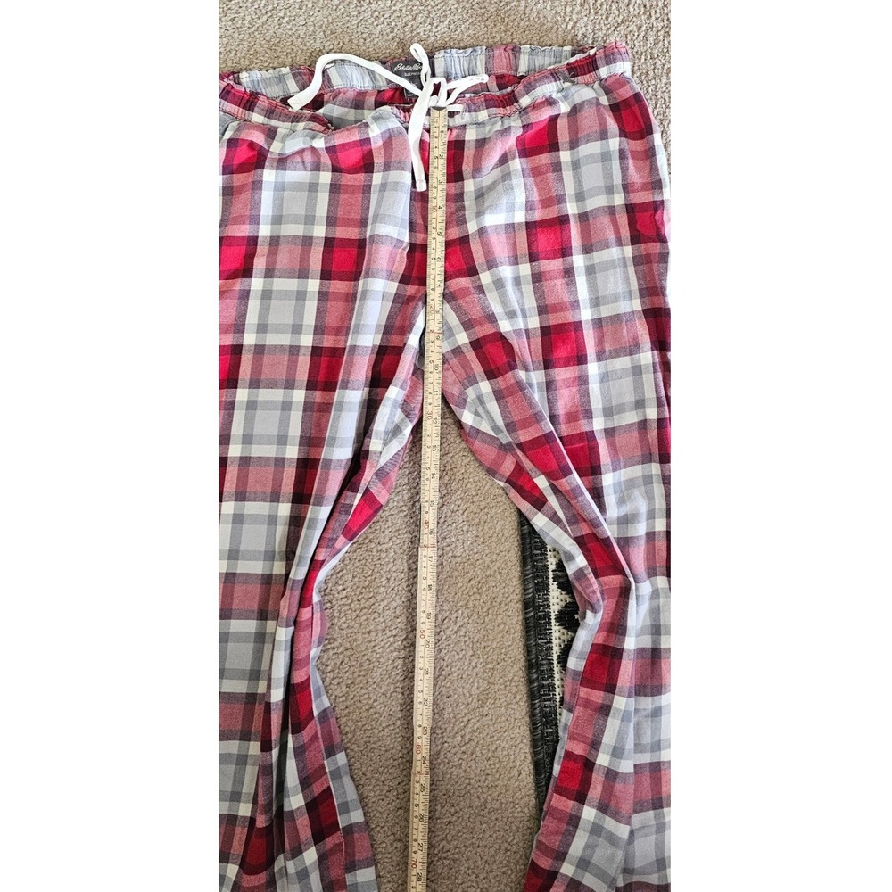 Eddie Bauer Womens Red Plaid Pajama Pants Sleepwear Lounge Bottoms Size L - Picture 7 of 9